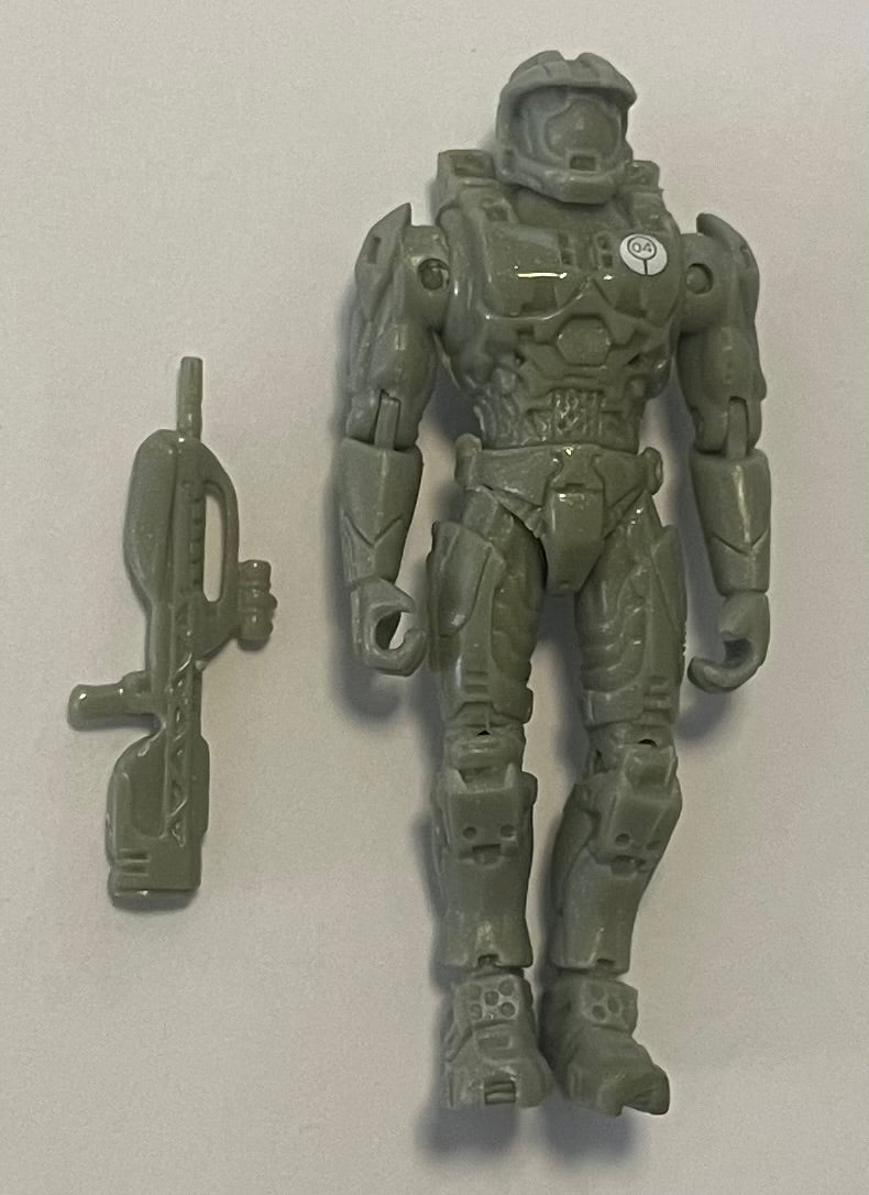 Joyride Studios SDCC Halo 2 Mini Series Prototype Master Chief Spartan 3” Action Figure 1 in 2000 (Used)