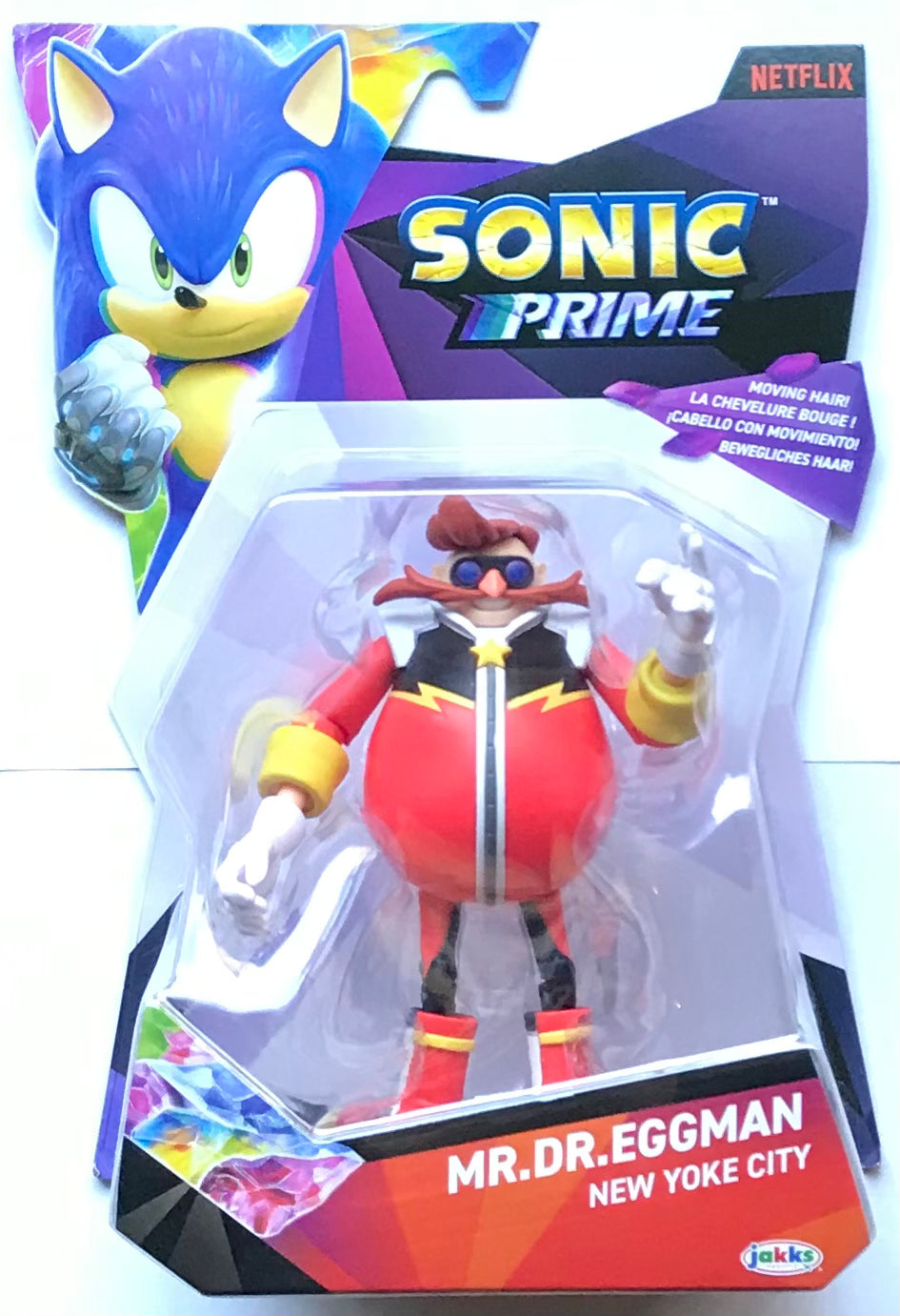 Jakks Netflix Sonic Prime Mr. Dr. Eggman New Yoke City 5” Inch Figure