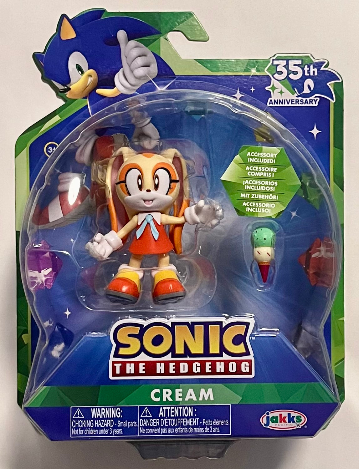 Jakks Sonic 4" Inch Wave 25 Cream Articulated Figure (B Condition)