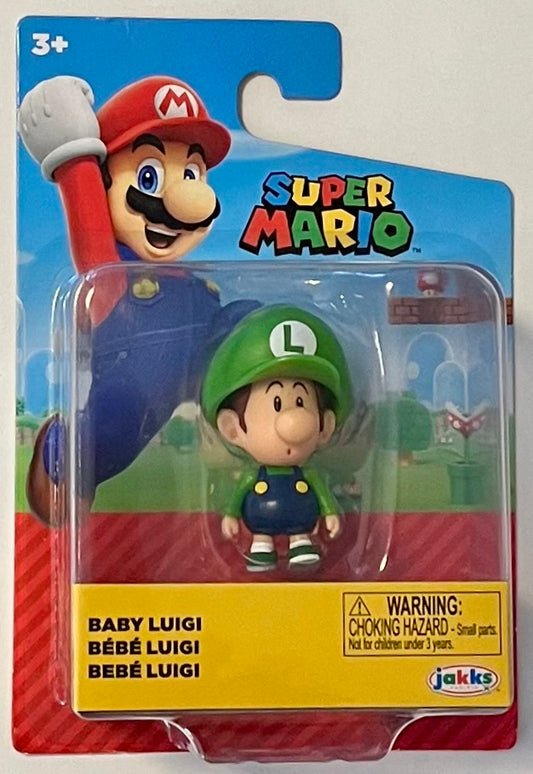 Jakks Super Mario Baby Luigi 2.5" Inch Figure Wave 56