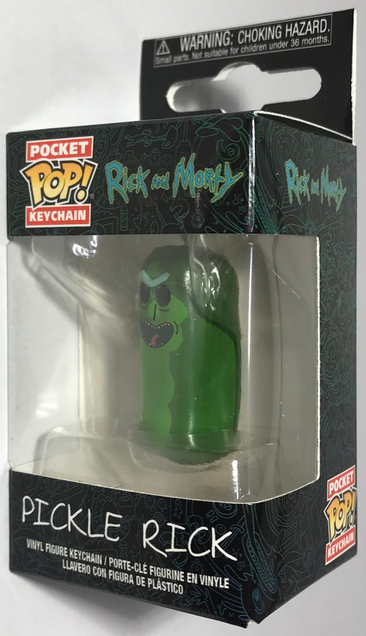 Rick and Morty Pickle Rick Mini Pop! Vinyl Keychain Figure