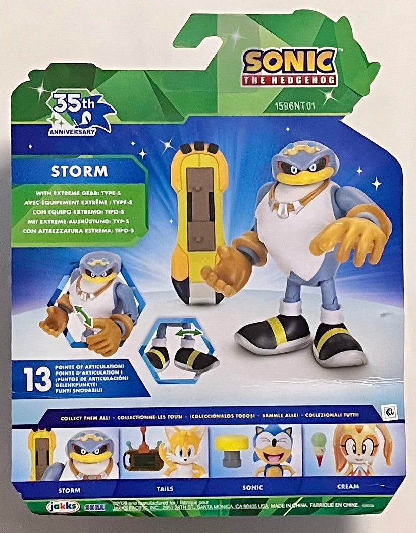 Jakks Sonic 4" Inch Wave 25 Storm Articulated Figure (B Condition)