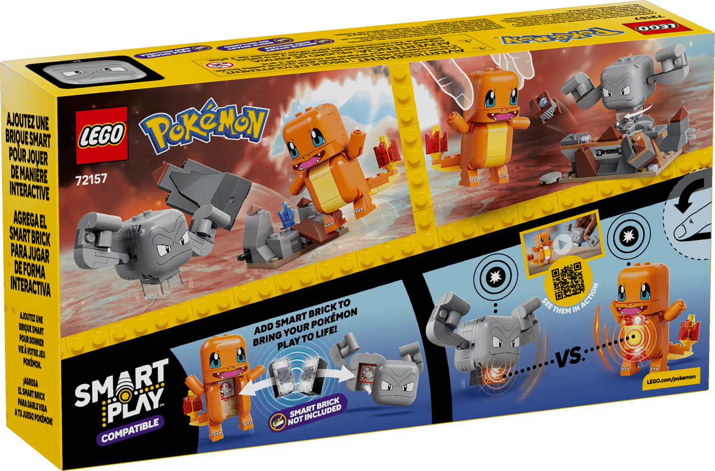 LEGO Pokémon Charmander and Geodude's Cavern Clash 72157