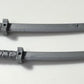 LEGO Grey Ninja Sword x2 BUNDLE/LOT (Used)