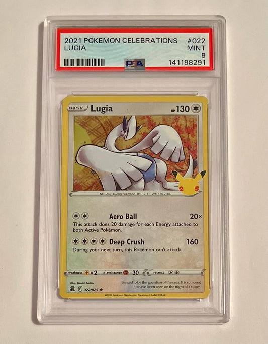 2021 Pokémon TCG Celebrations 25th Anniversary Lugia #022 Holo MINT (PSA 9)