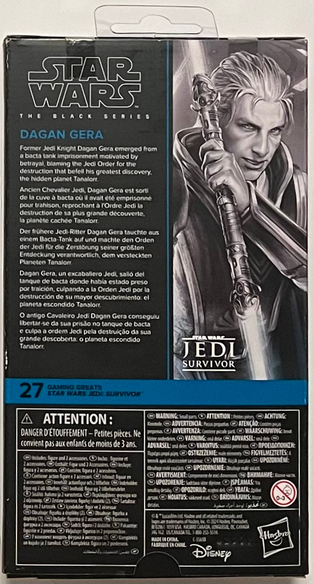 The Black Series Star Wars Jedi: Survivor Dagan Gera 6-Inch Gaming Greats Action Figure (B Condition)