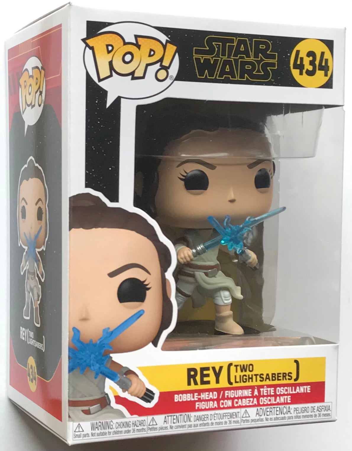 Pop! Star Wars Rey (Two Lightsabers) Vinyl Figure #434