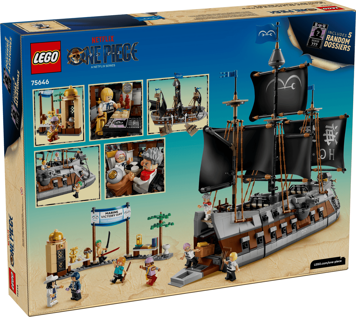 LEGO Netflix ONE PIECE Garp’s Marine Battleship 75646