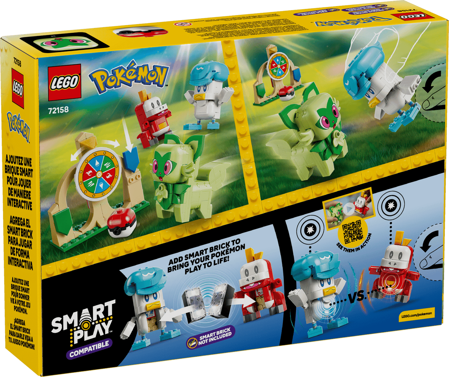 LEGO Pokémon Sprigatito, Fuecoco and Quaxly Battle 72158