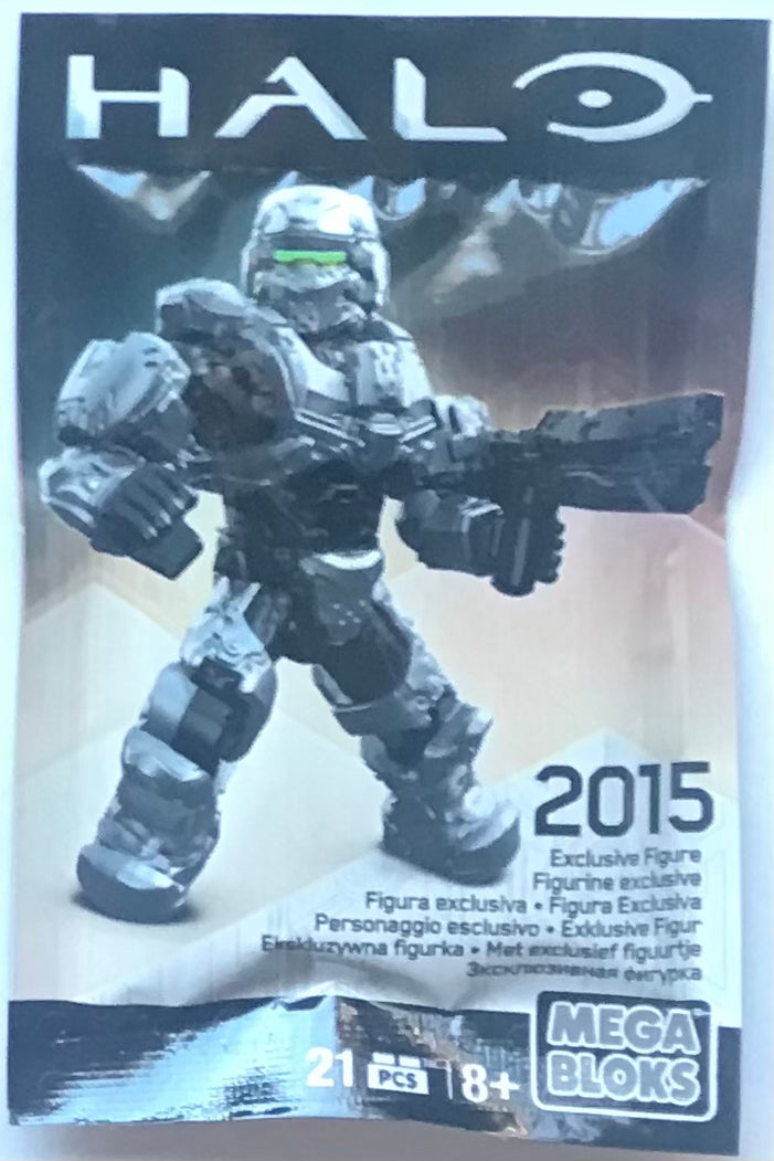 Mega Bloks Halo Green Visor Spartan 2015 SDCC Exclusive Figure