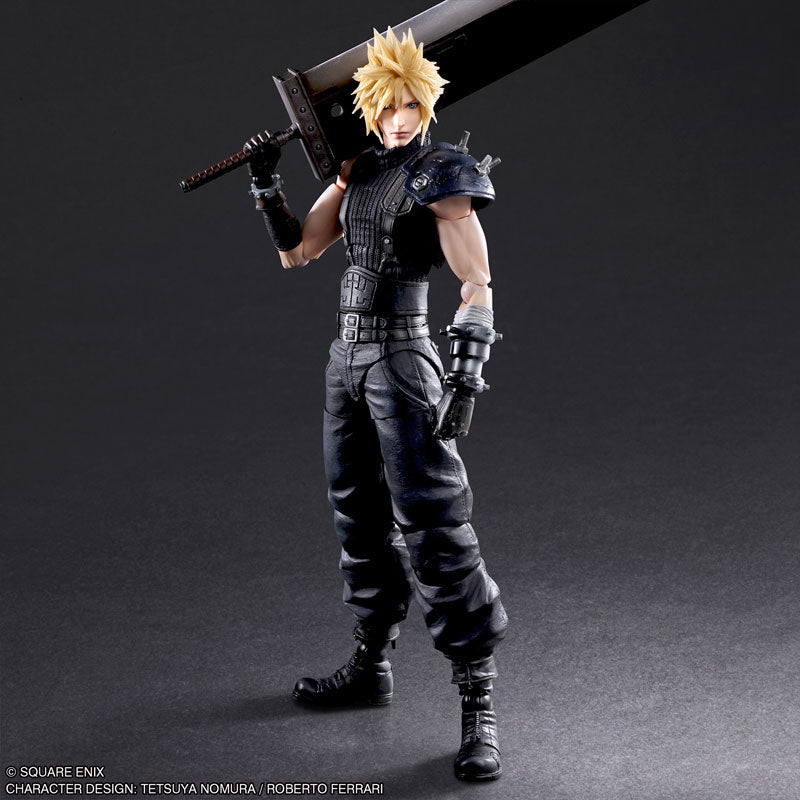 Play Arts Kai Cloud Strife Version 2 Final Fantasy VII (7) Remake Action Figure (New Face) (Pre-Order)