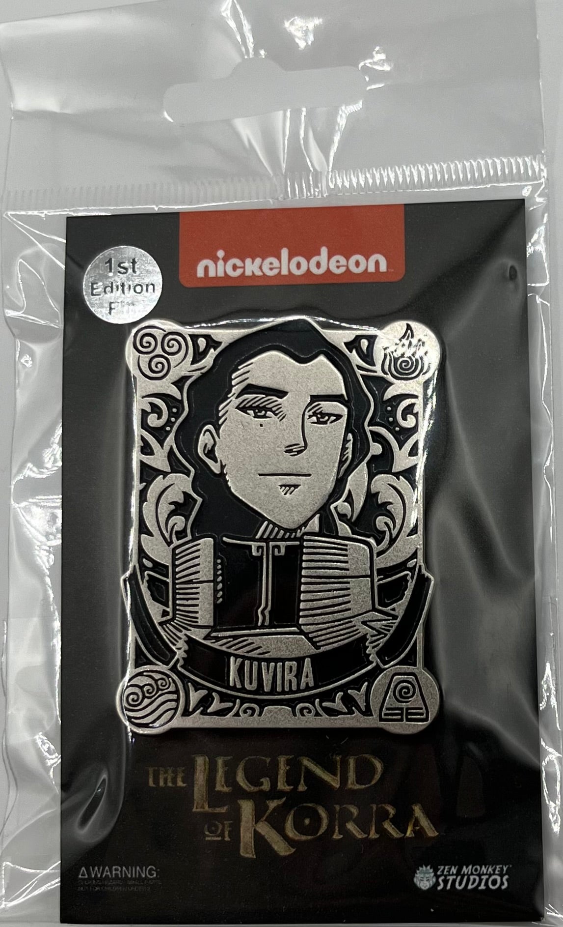 Zen Monkey Studios The Legend of Korra Silver Badge Kuvira Collectible Enamel Pin