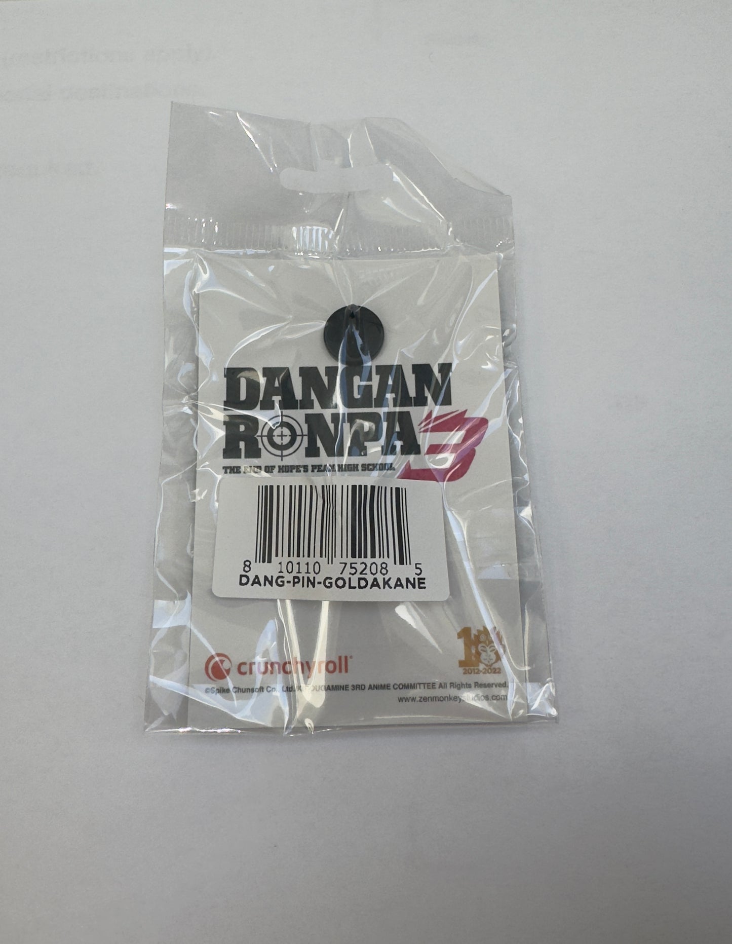 Zen Monkey Studios Danganronpa 3 Golden Akane Owari Limited Edition Soft Enamel Pin