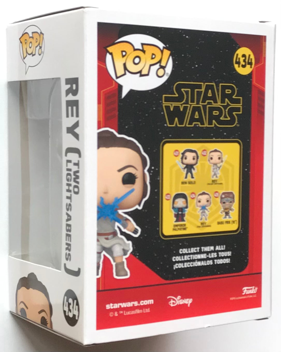 Pop! Star Wars Rey (Two Lightsabers) Vinyl Figure #434