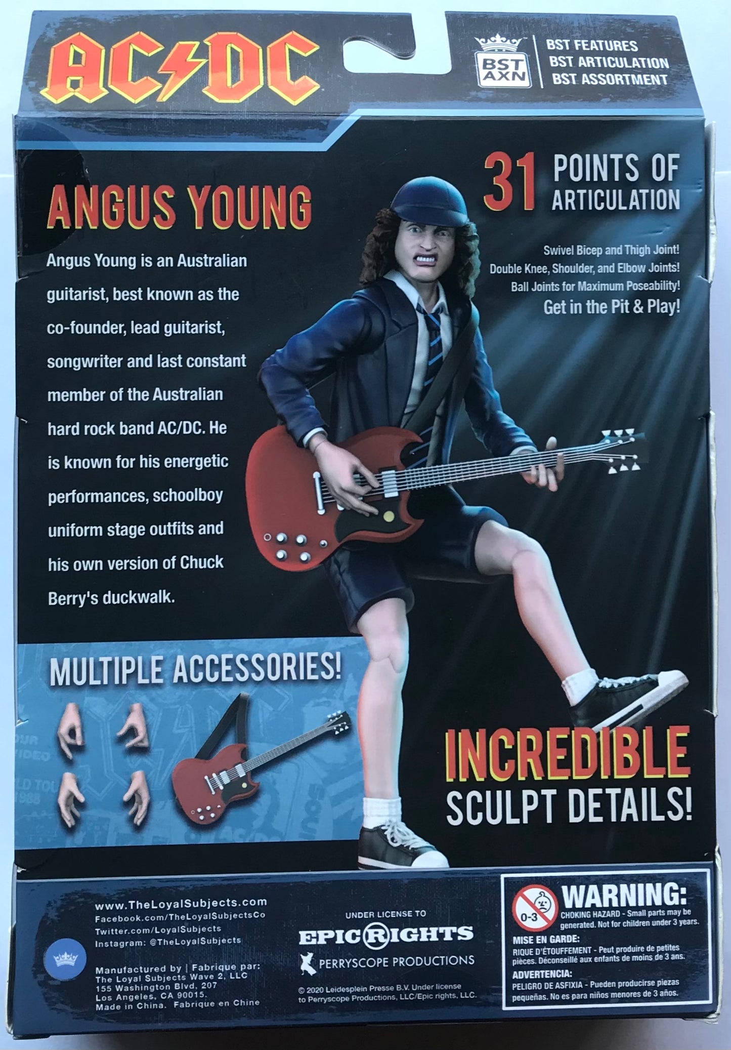 The Loyal Subjects BST AXN AC/DC Angus Young Highway to Hell Tour Figure with Accessories