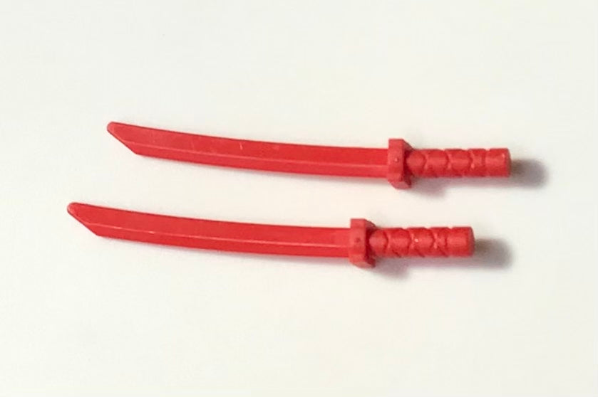 LEGO Red Ninja Sword x2 BUNDLE/LOT (Used)