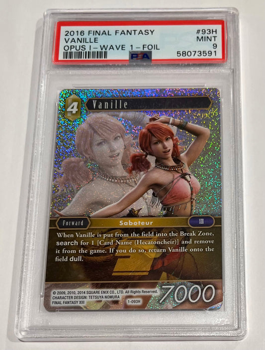 2016 Final Fantasy TCG Vanille Opus I Wave I #93H Foil MINT (PSA 9)
