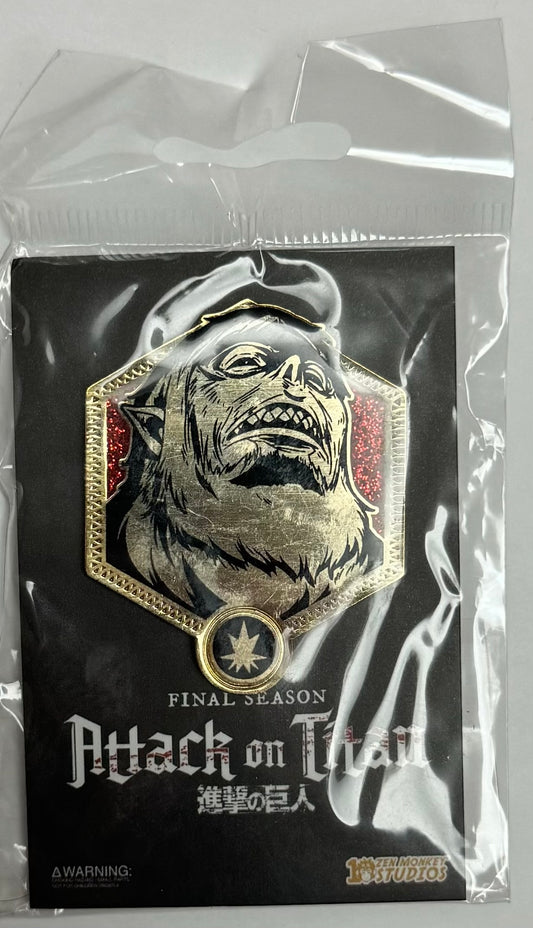 Zen Monkey Studios Attack on Titan Golden Beast Titan Enamel Pin