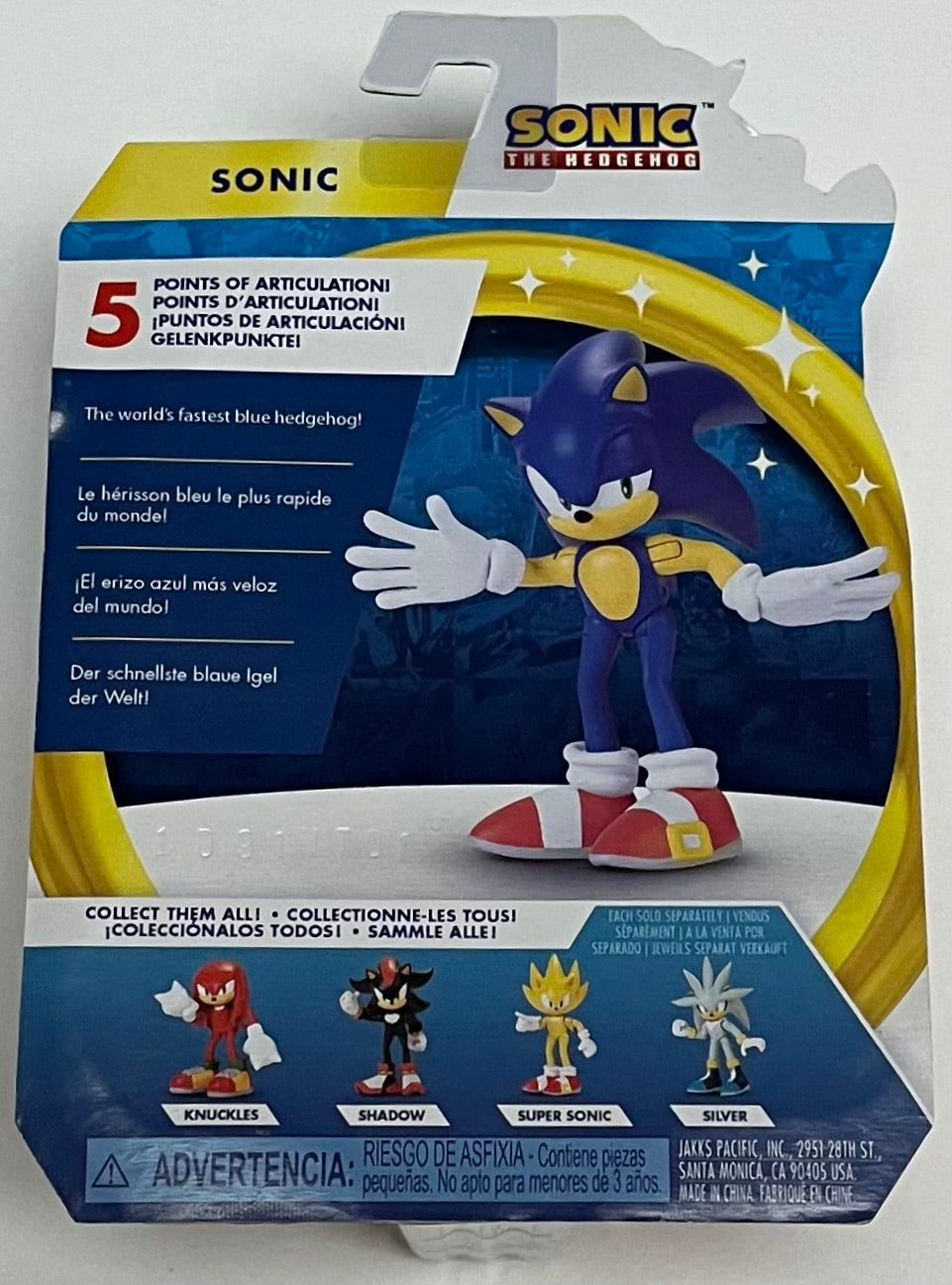 Jakks Sonic 2.5" Inch Articulated Figure Wave 4 Sonic