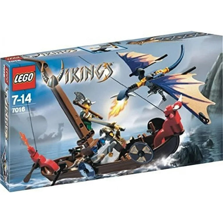 LEGO Vikings Viking Boat Against the Wyvern Dragon Set 7016