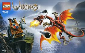 LEGO Vikings Viking Catapult Versus the Nidhogg Dragon Set 7017