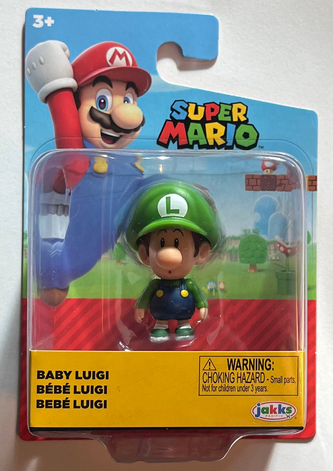 Jakks Super Mario Baby Luigi 2.5" Inch Figure