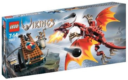 LEGO Vikings Viking Catapult Versus the Nidhogg Dragon Set 7017