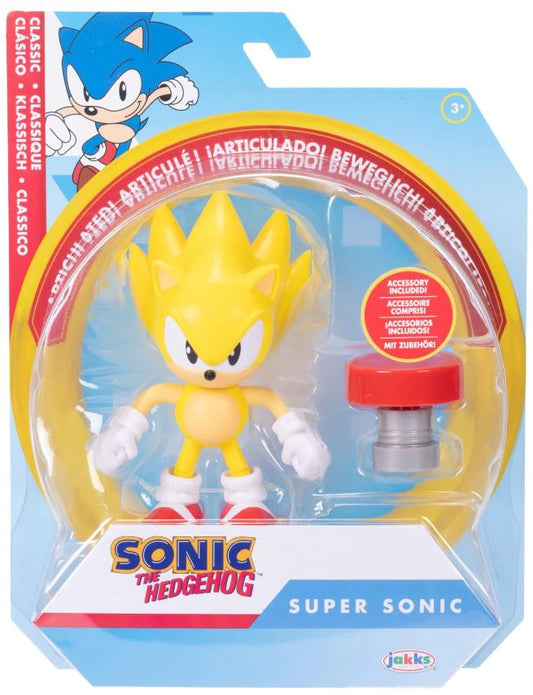 Jakks Sonic 4" Inch Articulated Figure Classic Super Sonic Wave 15