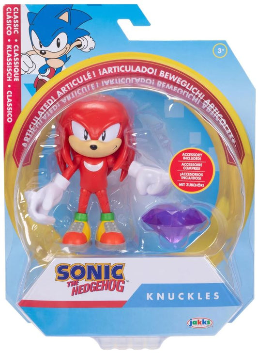 Jakks Sonic 4" Inch Articulated Figure Classic Knuckles Wave 16