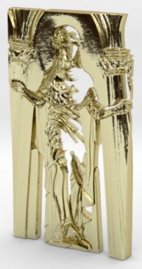 (Pre-Order) Jesus Christ King of Mankind Death of No Deity 3D Solid Gold Print