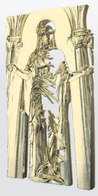 (Pre-Order) Jesus Christ King of Mankind Death of No Deity 3D Solid Gold Print