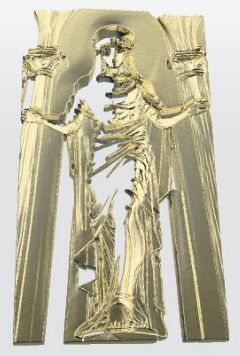 (Pre-Order) Jesus Christ King of Mankind Death of No Deity 3D Solid Gold Print