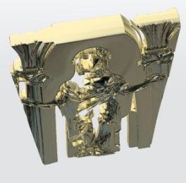 (Pre-Order) Jesus Christ King of Mankind Death of No Deity 3D Solid Gold Print