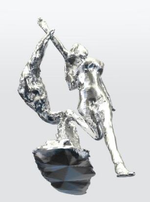 (Pre-Order) Kawieshan Warriors Atlantic Legion Summoner 1/2" Inch Silver Mini Scale Statue