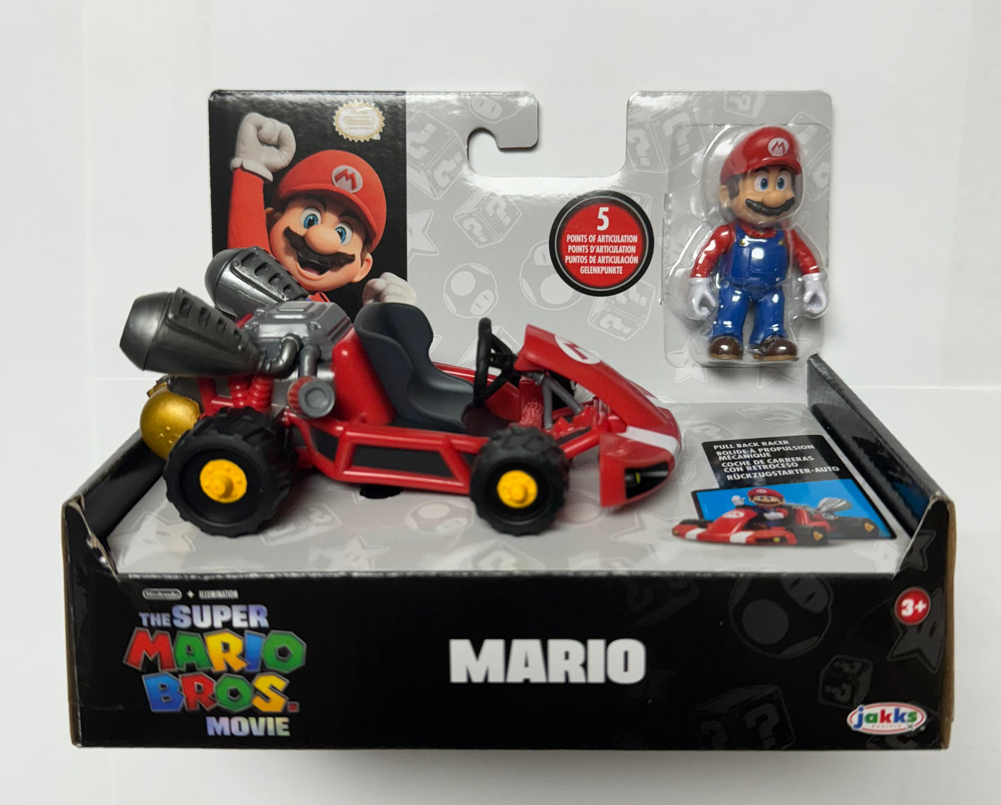 Jakks Super Mario Bros. The Movie. Mario 2.5" Inch Racer Figure