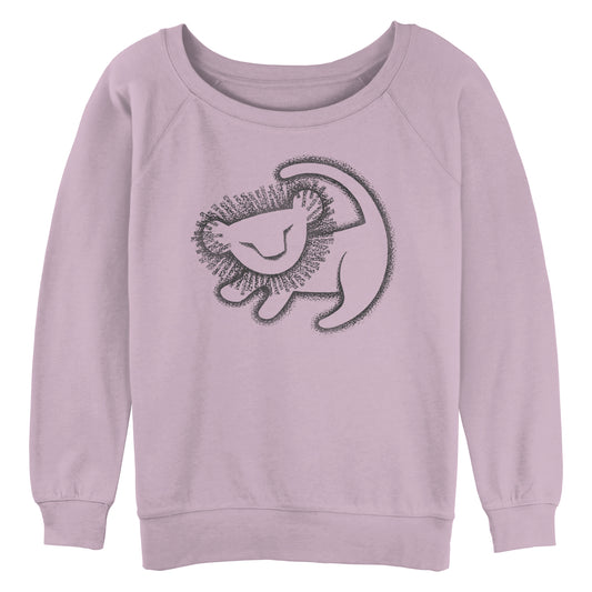 Junior's Disney Cave Painting Raglan Pullover