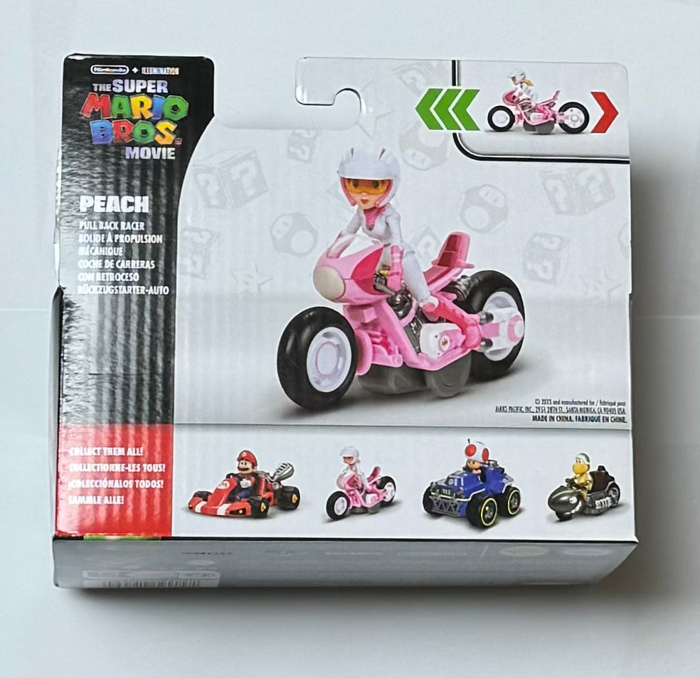 Jakks Super Mario Bros. The Movie. Peach 2.5" Inch Racer Figure