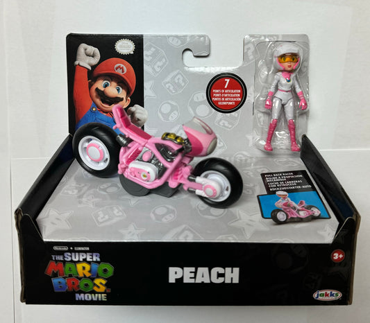 Jakks Super Mario Bros. The Movie. Peach 2.5" Inch Racer Figure