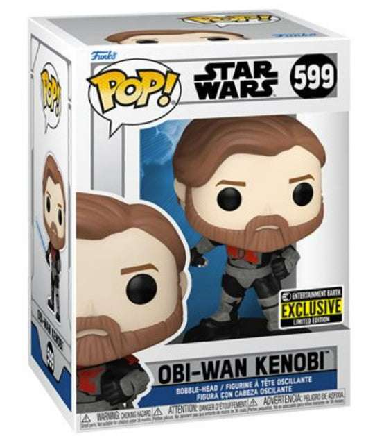 (Pre-Order) Pop! Star Wars: The Clone Wars Obi-Wan Kenobi Mandalorian Armor Vinyl Figure #599 - Entertainment Earth Exclusive