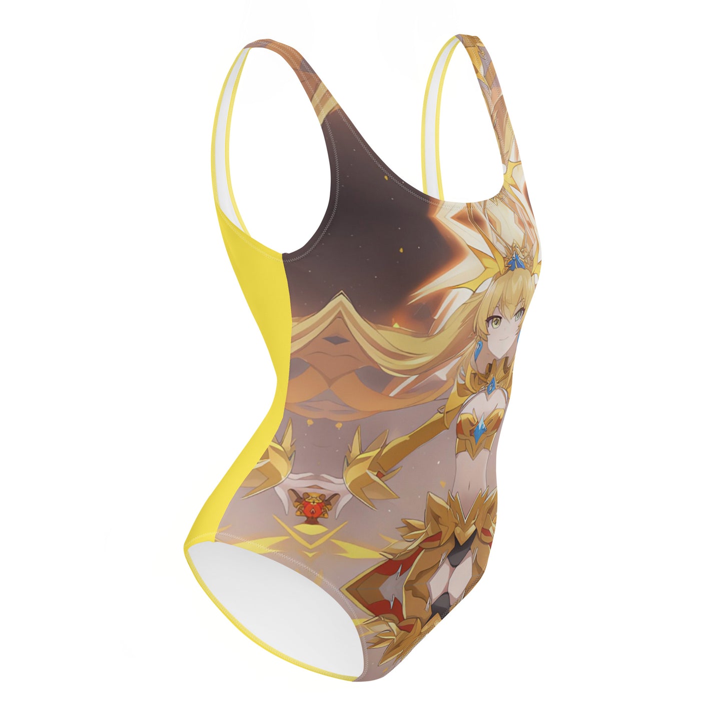 General Kalina Lakkari Kawieshan Warriors Yellow One-Piece Swimsuit