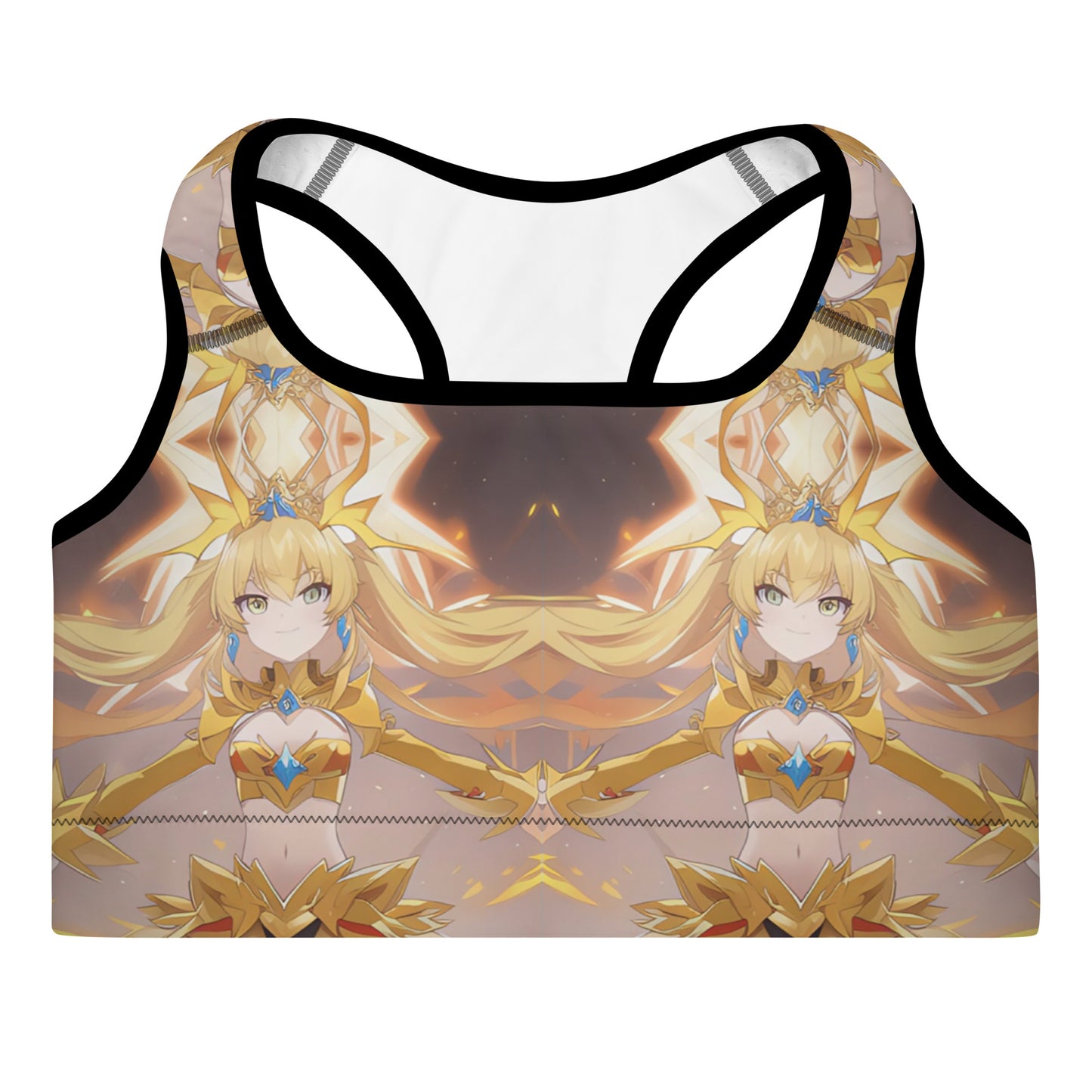General Kalina Lakkari Kawieshan Warriors Yellow Padded Sports Bra