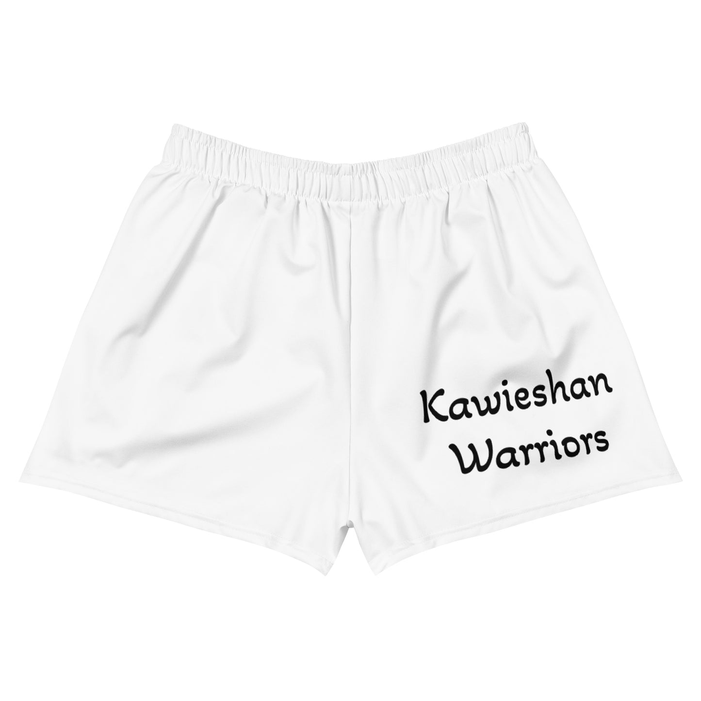 Kawieshan Warriors White and Black Women’s Athletic Shorts