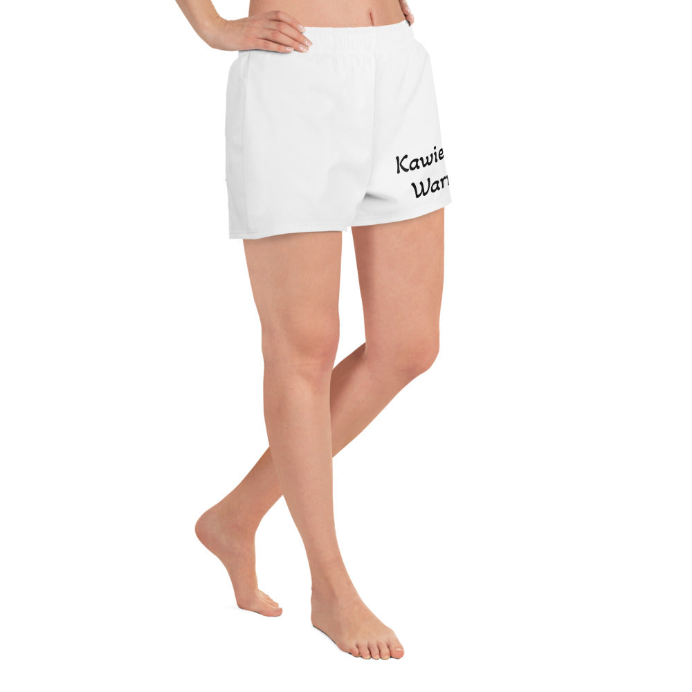 Kawieshan Warriors White and Black Women’s Athletic Shorts