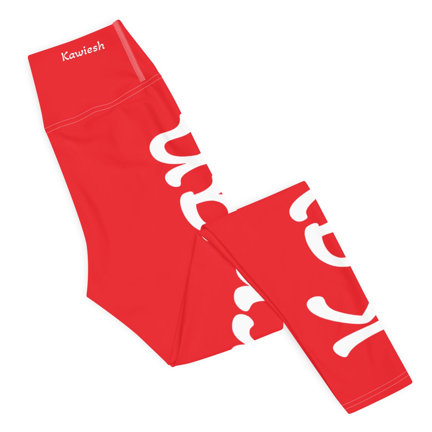 Kawieshan Warriors Red and White Yoga Leggings
