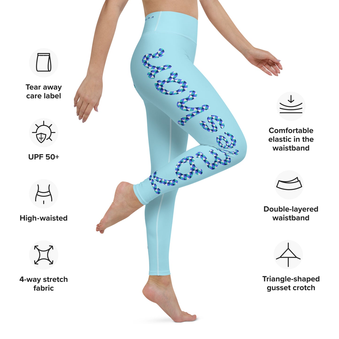 Kawieshan Warriors Blue Mirage Yoga Leggings