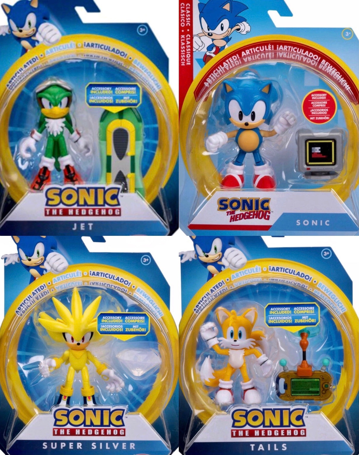 Jakks Sonic 4" Inch Articulated Sonic Figures Wave 12 BUNDLE/LOT (Pre-Order)