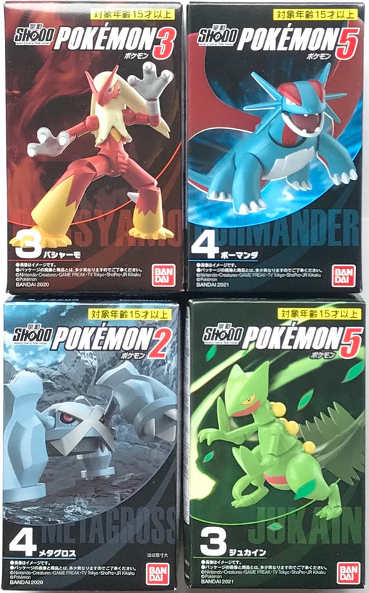 Pokémon Shodo Bandai 3" Inch Figure Set Hoenn Region BUNDLE/LOT