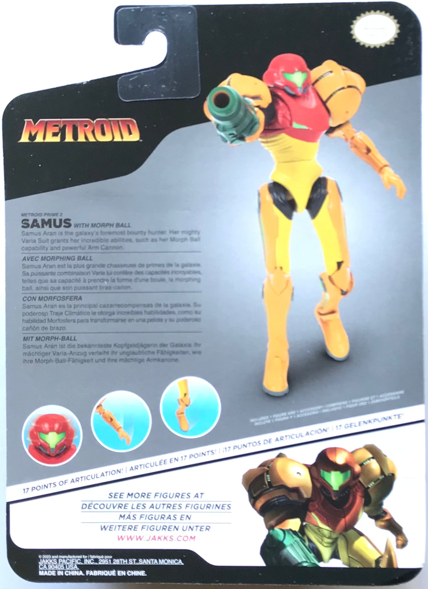 Jakks Metroid Prime 2 Samus with Morph Ball Action Figure