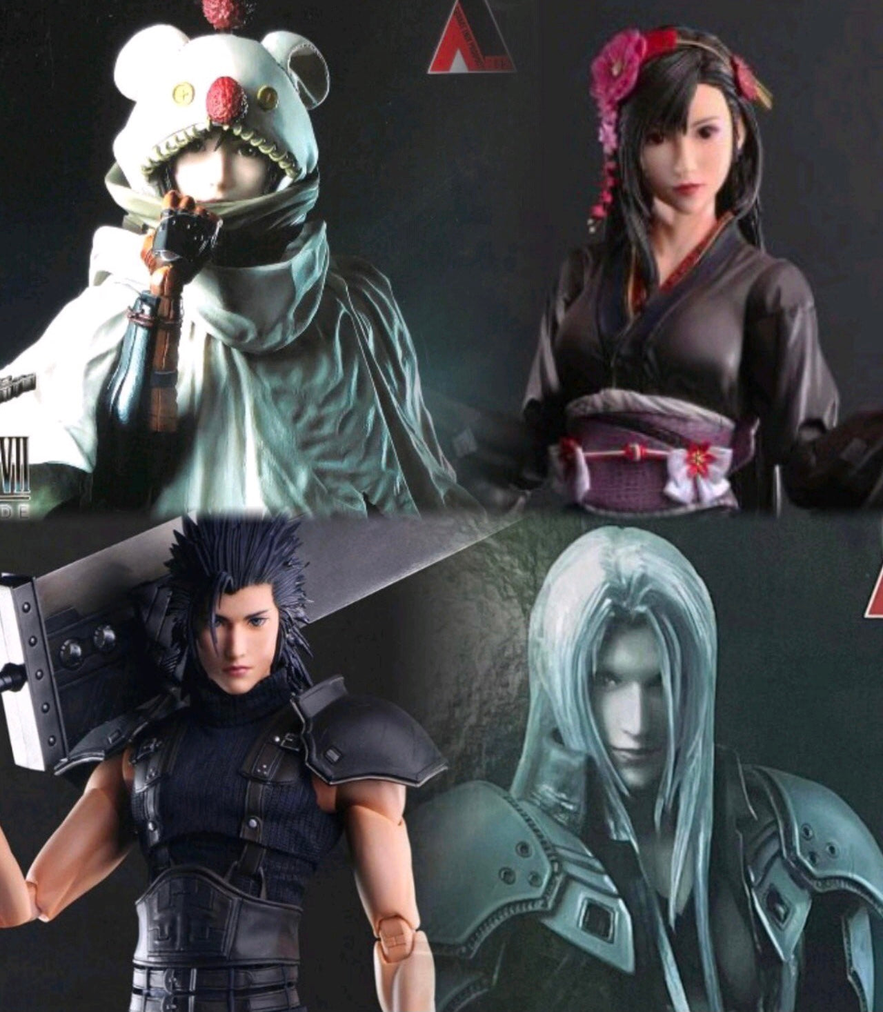 (Pre-Order) Play Arts Kai Final Fantasy VII Remake Sephiroth, Tifa, Yuffie, and Zack BUNDLE/LOT