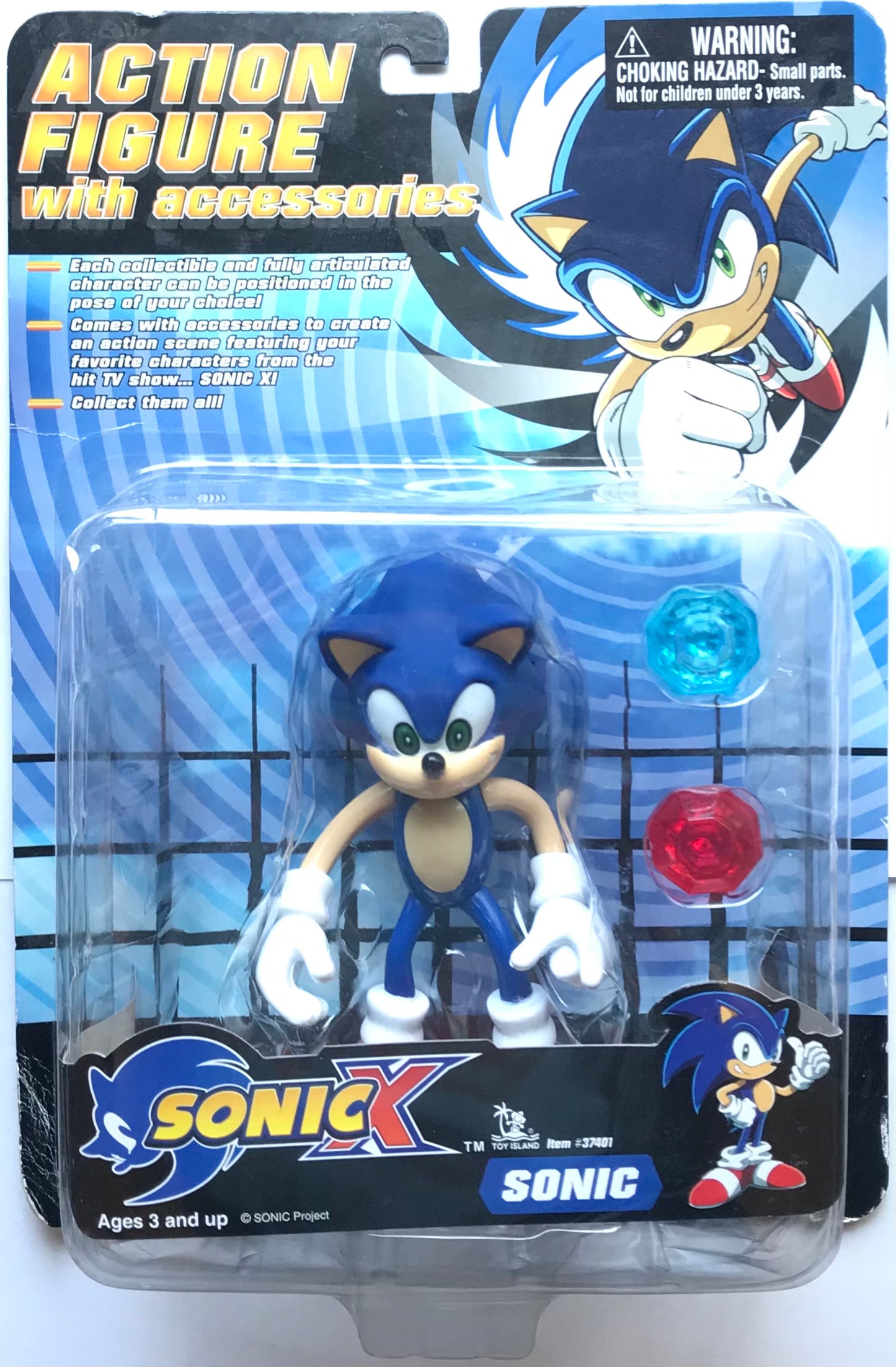 Toy Island Sonic X Sonic Action Figure with Accessories